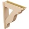 Ekena Millwork 8-in W x 32-in D x 40-in H Funston Trad Rough Cedar Woodgrain TimberThane Outlooker, Primed Tan OUTUR080X32X40FST04RCPR - alternate 4